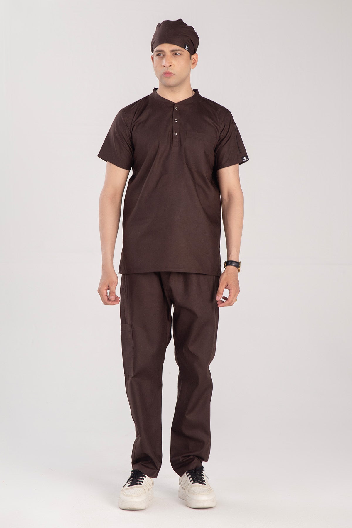 Buttoned Men’s Scrub