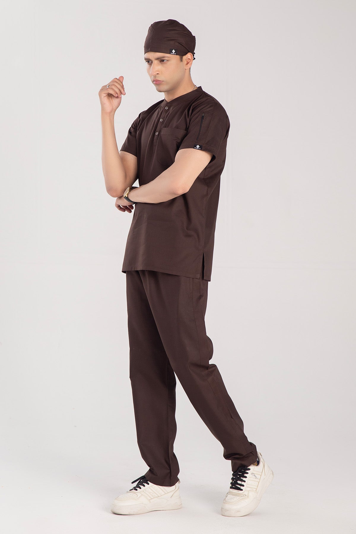 Buttoned Men’s Scrub