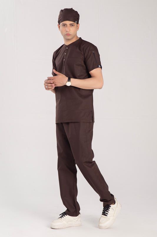 Buttoned Men’s Scrub