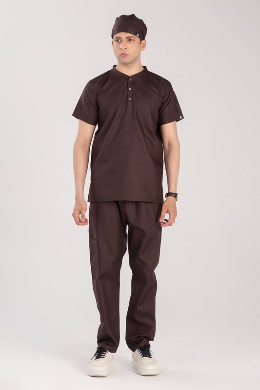 Buttoned Men’s Scrub